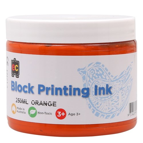 EC Block Printing Colour - Orange - 250ml