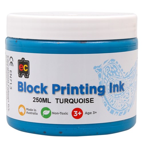 EC Block Printing Colour - Turquoise - 250ml