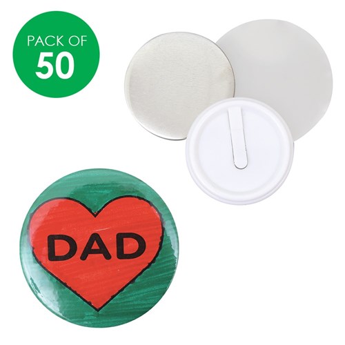 Design Your Own Plastic Safety Clip Badges - Pack of 50
