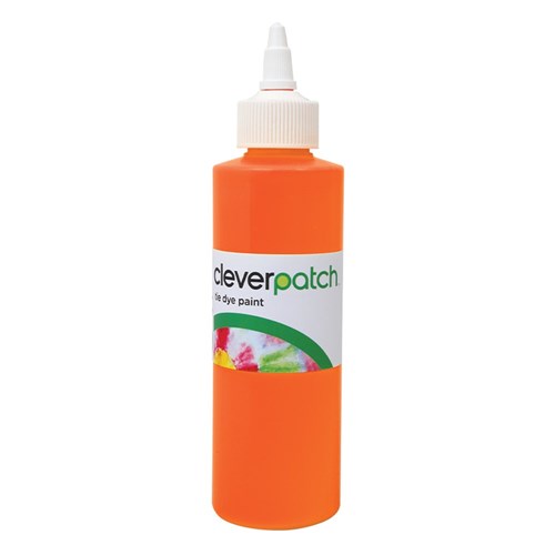 CleverPatch Fluorescent Tie Dye Paint - Orange - 250ml