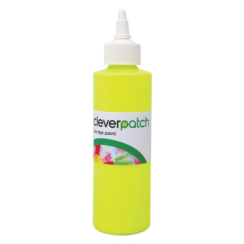 CleverPatch Fluorescent Tie Dye Paint - Yellow - 250ml