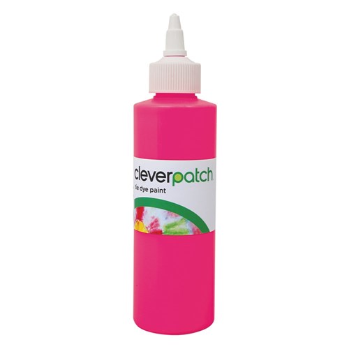 CleverPatch Fluorescent Tie Dye Paint - Pink - 250ml