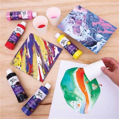 Mont Marte Acrylic Pouring Paint - 240ml - Set of 9 Colours