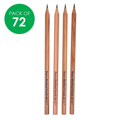 Basics Blacklead Pencils - Assorted - Pack of 72
