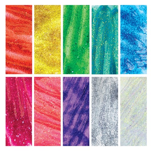 EC Glitter Paint - 500ml - Set of 10 Colours