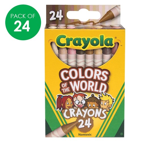 Crayola Colours Of The World Crayons - Pack of 24
