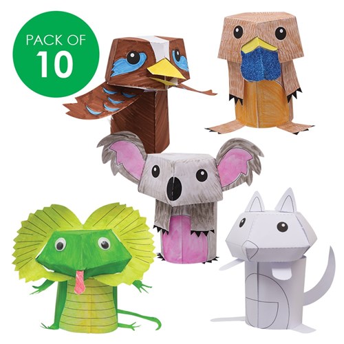 3D Paper Australian Animals - Pack of 10