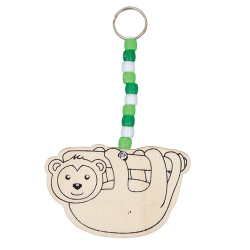 Wooden Animal Bead Keyring CleverKit