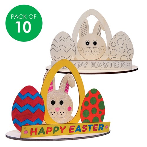 Wooden Easter Dioramas - Pack of 10