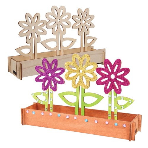 3D Wooden Flowerbed - Each