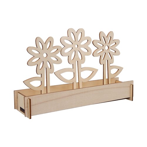 3D Wooden Flowerbed - Each