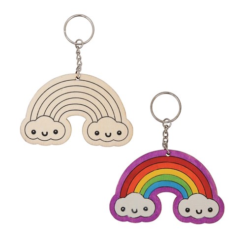 Printed Wooden Keyrings - Mother