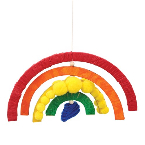 Wooden Rainbow Mobile - Each