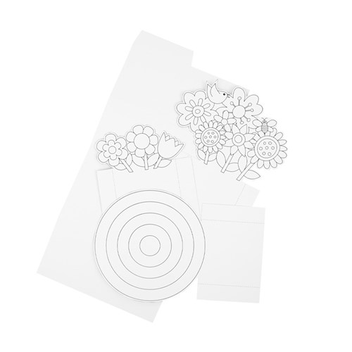3D Colour In Pop Up Cards - Pack of 10