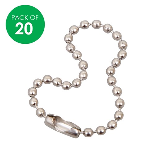 Metal Ball Chains - Pack of 20