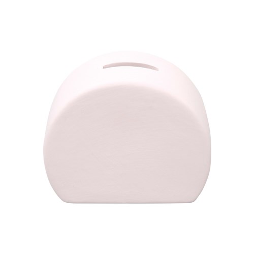 Ceramic Semicircle Money Box - Each