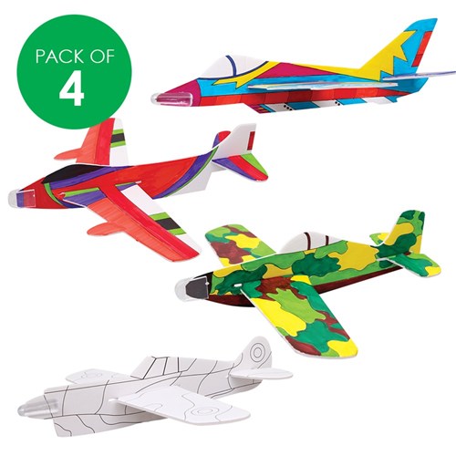 Foam Glider Planes - Pack of 4