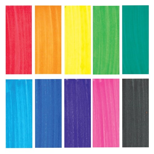 CleverPatch Permanent Markers - Coloured - Pack of 10