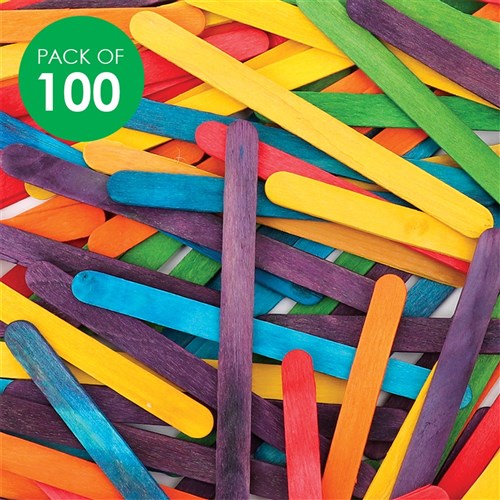 Popsticks - Coloured - Pack of 100