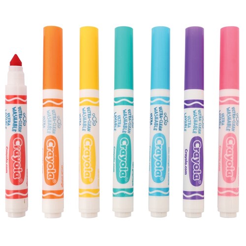 Crayola Washable Broad Line Markers Deskpack - Brights - Pack of 32