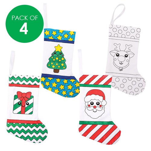 Colour in Stockings - Pack of 4