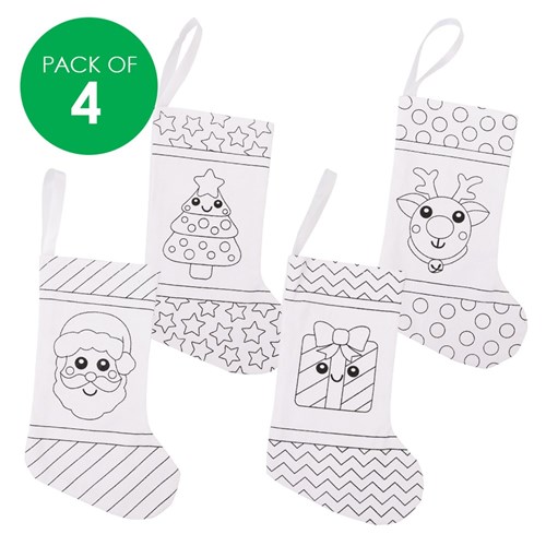 Colour in Stockings - Pack of 4