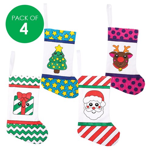 Colour in Stockings - Pack of 4