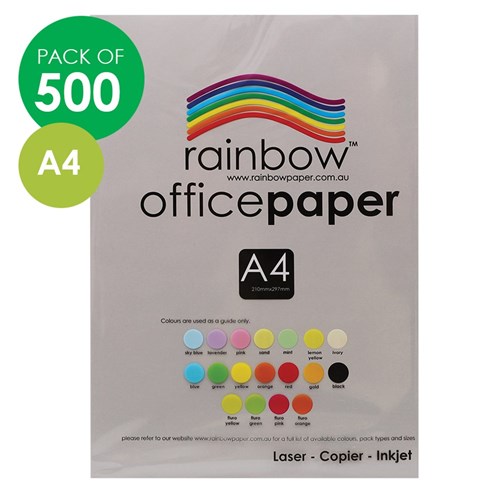 Rainbow Copy Paper - A4 - Grey - Pack of 500