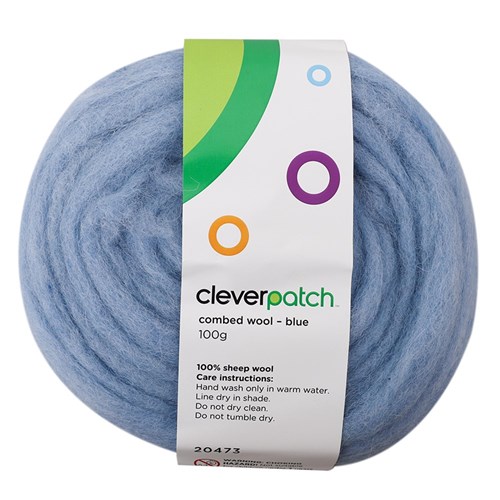 Combed Wool - Blue - 100g