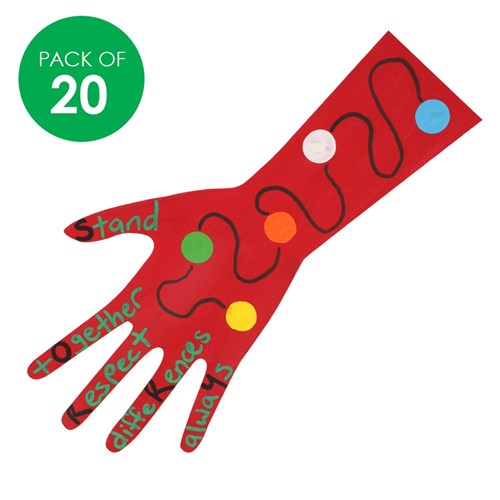 Wooden Hand Shapes - Pack of 20
