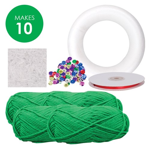 Decofoam Christmas Wreaths Group Pack