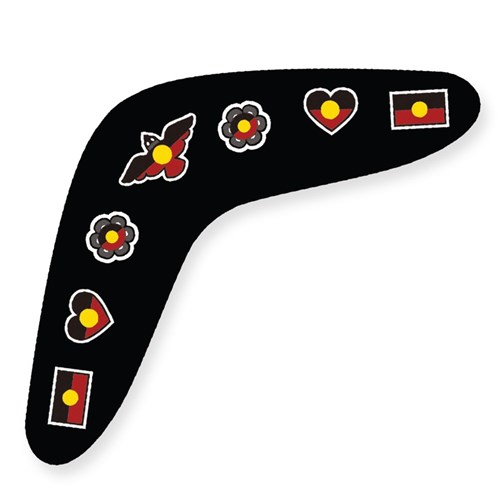 Indigenous Designed Aboriginal Flag Stickers - Pack of 72