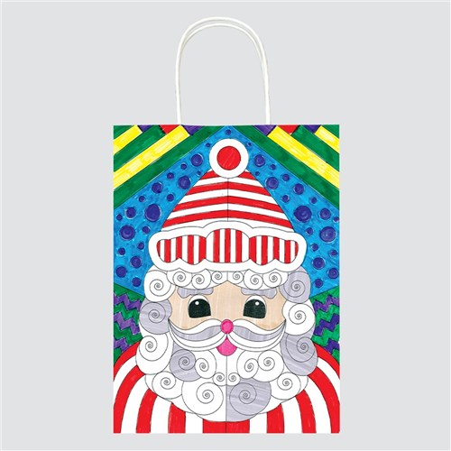 Colour in Christmas Gift Bag - Each