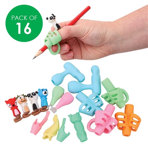 Pencil Grips - Assorted - Pack of 16