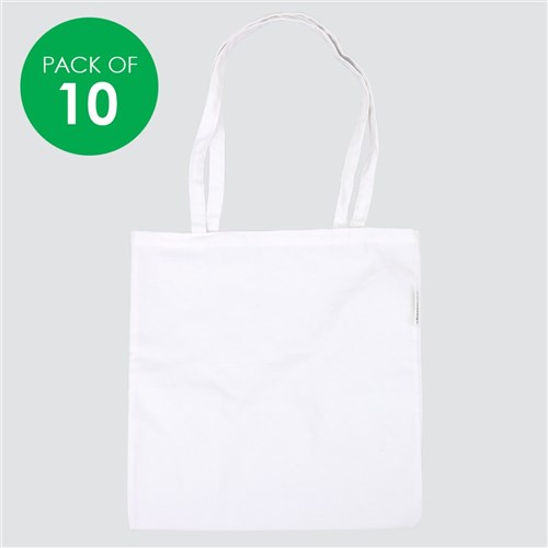 Premium Cotton Bags - Large - Pack of 10