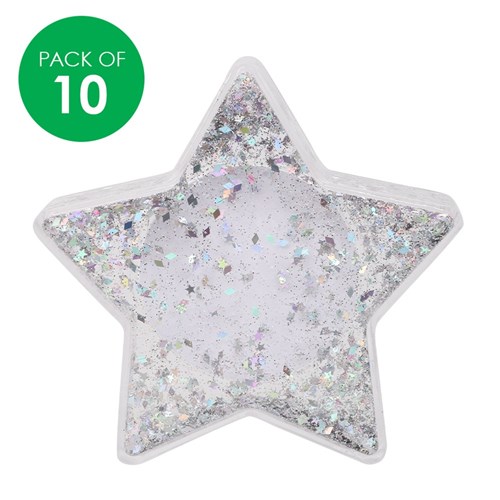 Glitter Frames - Star - Pack of 10