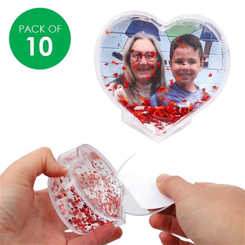 Glitter Frames - Heart - Pack of 10