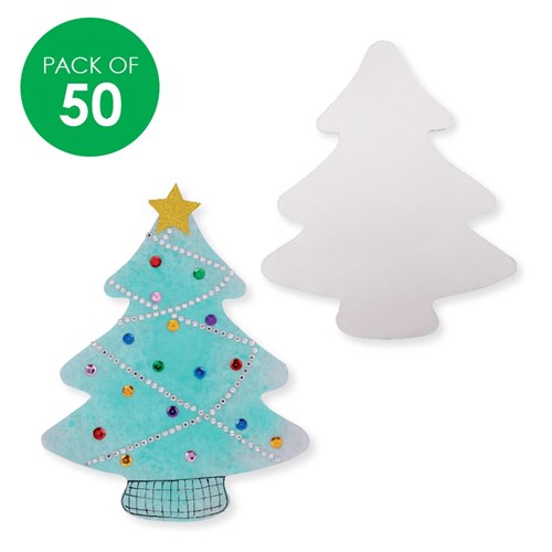 Colour Diffusing Tree Shapes - Pack of 50