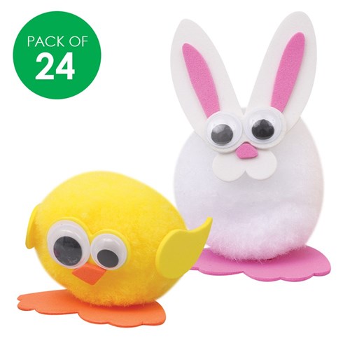 Pom Pom Easter Characters - Pack of 24