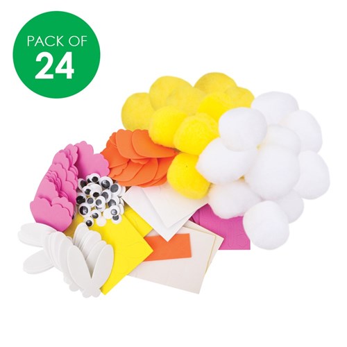 Pom Pom Easter Characters - Pack of 24