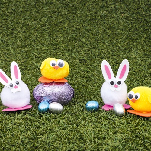 Pom Pom Easter Characters - Pack of 24