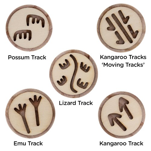 Indigenous Designed Wooden Stamps - Pack of 10