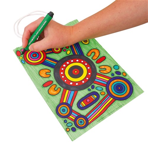 Colour In Indigenous Designed Gift Bag - Each