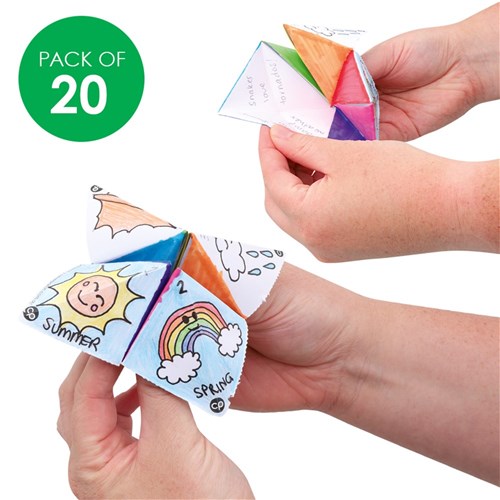 Design Your Own Chatterboxes - Pack of 20