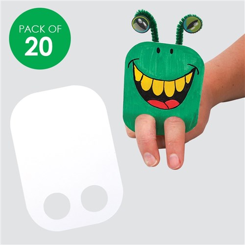 Cardboard Finger Puppets - Pack of 20