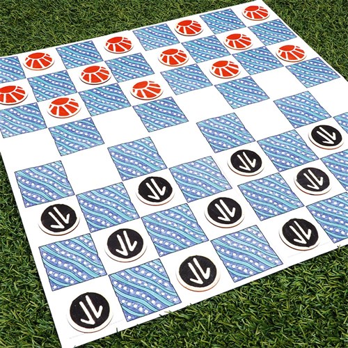 Indigenous Designed Checkers Game Kit