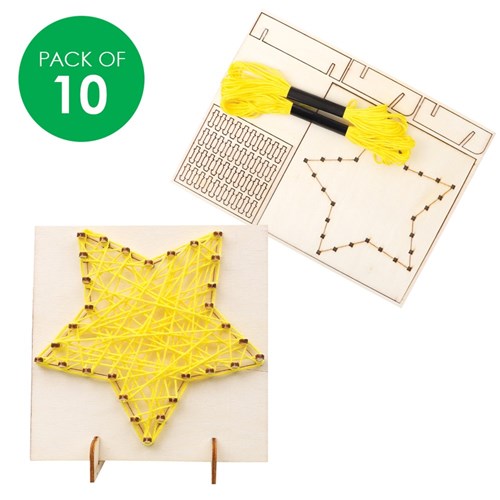 String Art Kit - Star - Pack of 10