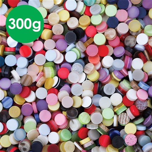 Round Mosaic Stones - Assorted - 300g Pack