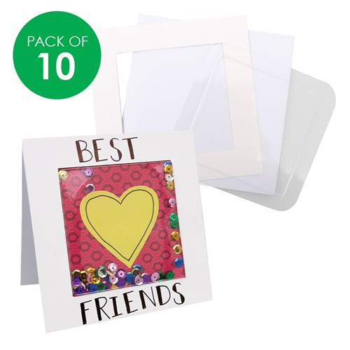 Cardboard Shaker Greeting Cards - Pack of 10