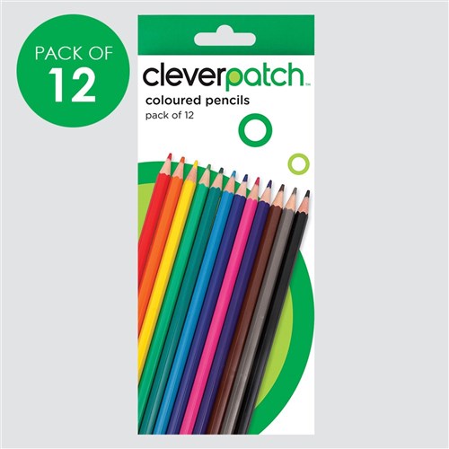 CleverPatch Coloured Pencils - Pack of 12